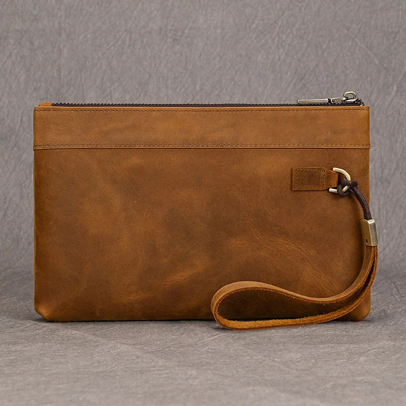 Zipper Business Large Capacity Clutch Bag
