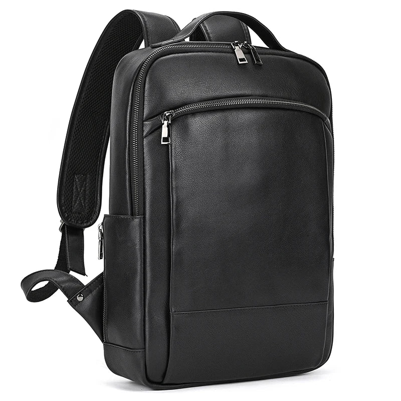 Single Zipper 15.6 inch laptop Retro Rucksack