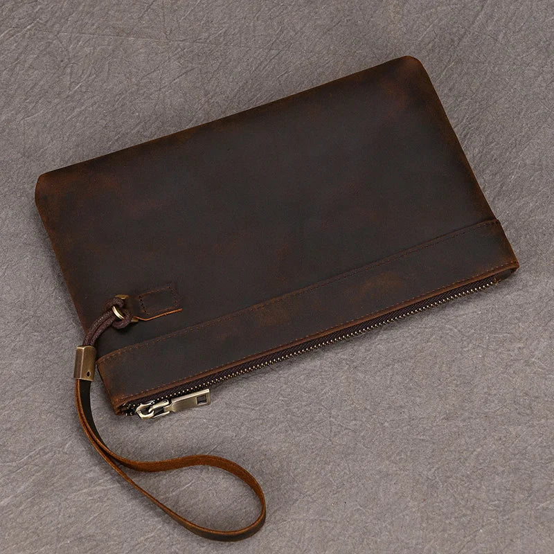 Zipper Business Large Capacity Clutch Bag