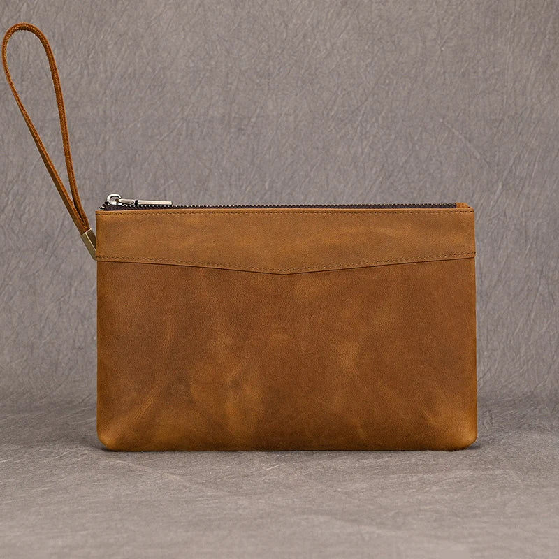 Zipper Business Large Capacity Clutch Bag
