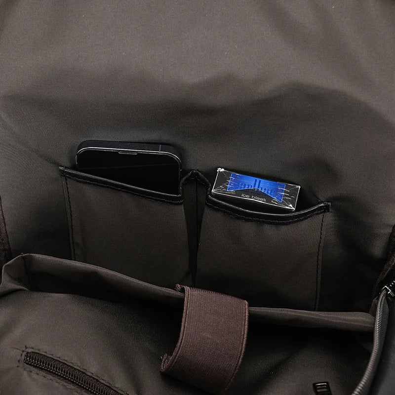 Single Zipper 15.6 inch laptop Retro Rucksack