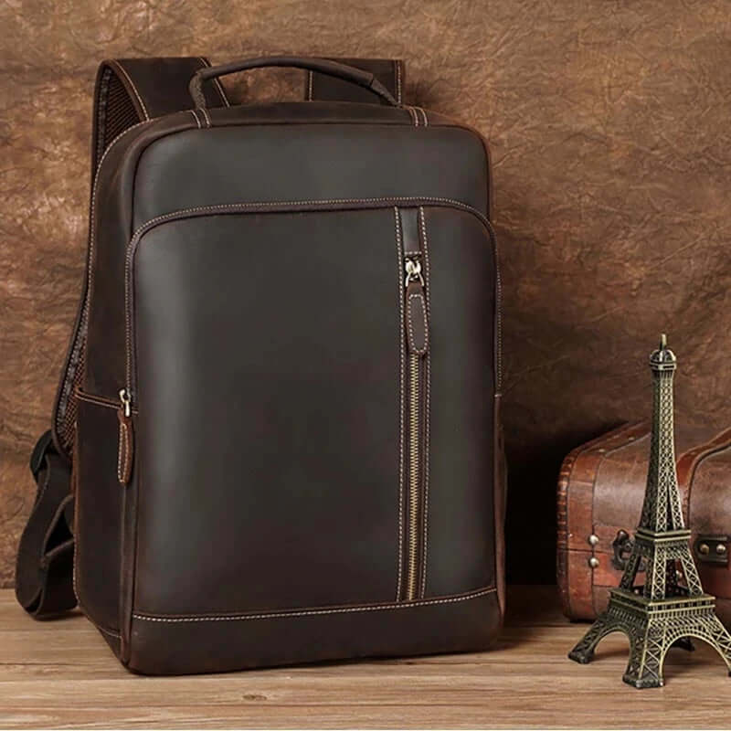 Leather Laptop Bag in Brown