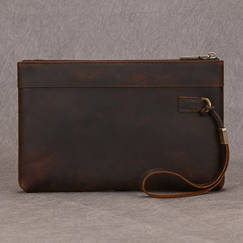 Zipper Business Large Capacity Clutch Bag