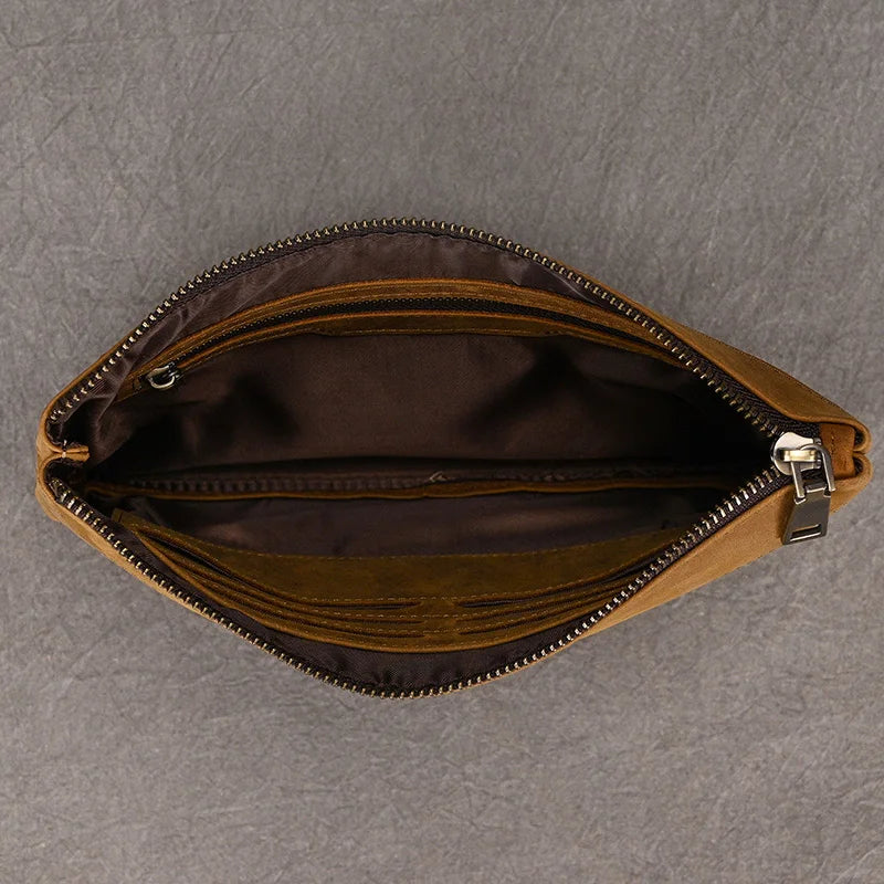 Zipper Business Large Capacity Clutch Bag