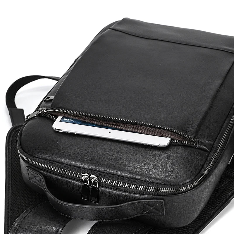 Single Zipper 15.6 inch laptop Retro Rucksack