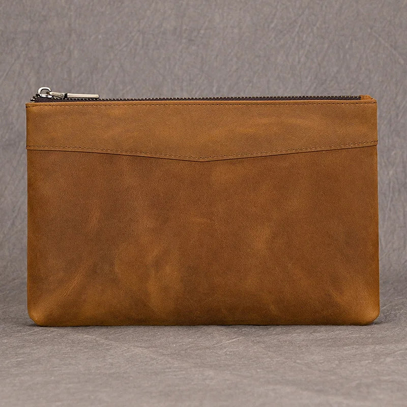 Zipper Business Large Capacity Clutch Bag