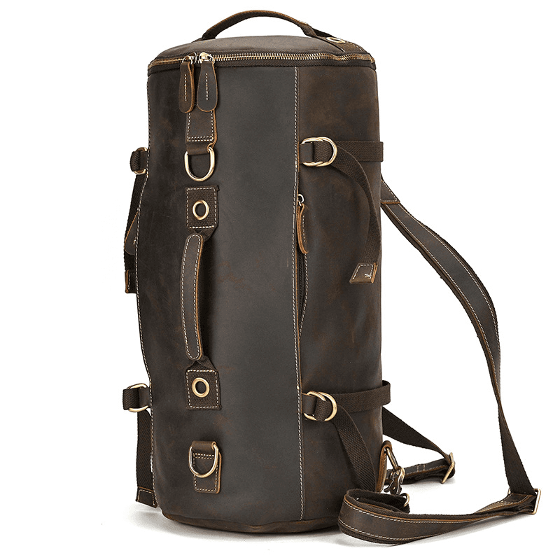 Brown Leather Backpack