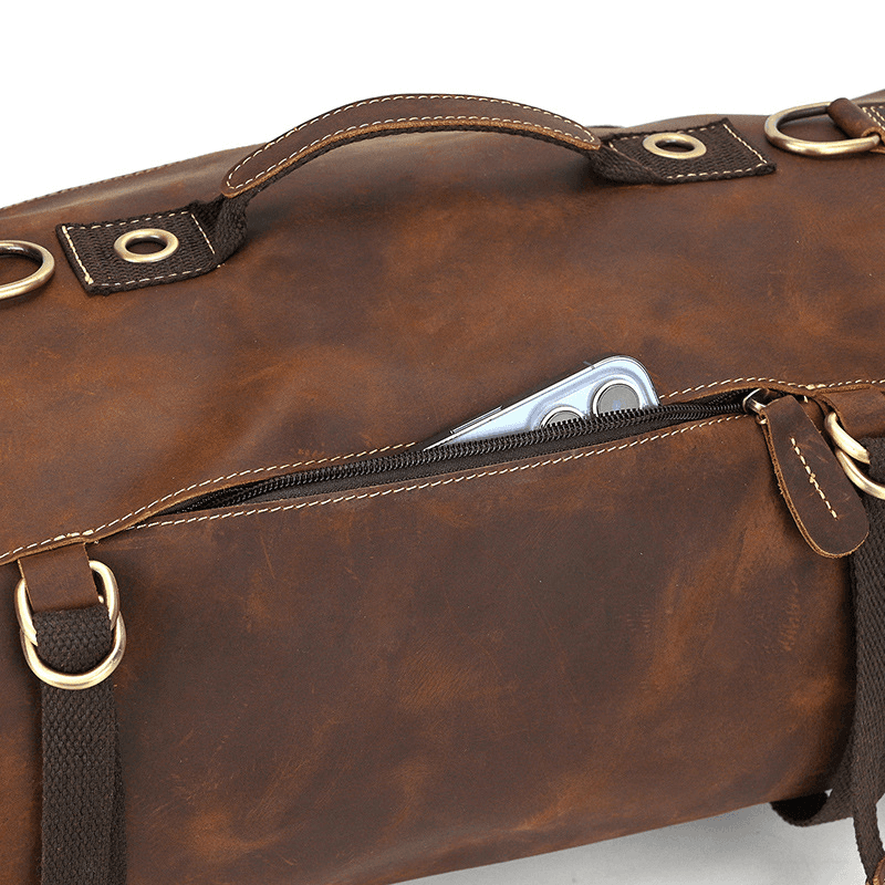 Brown Leather Backpack