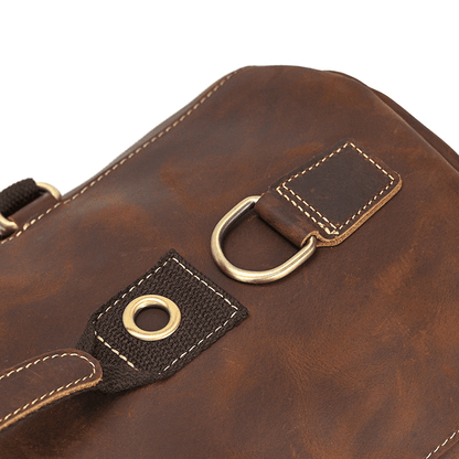 Brown Leather Backpack