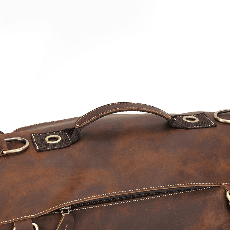 Brown Leather Backpack