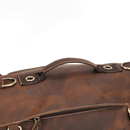 Brown Leather Backpack