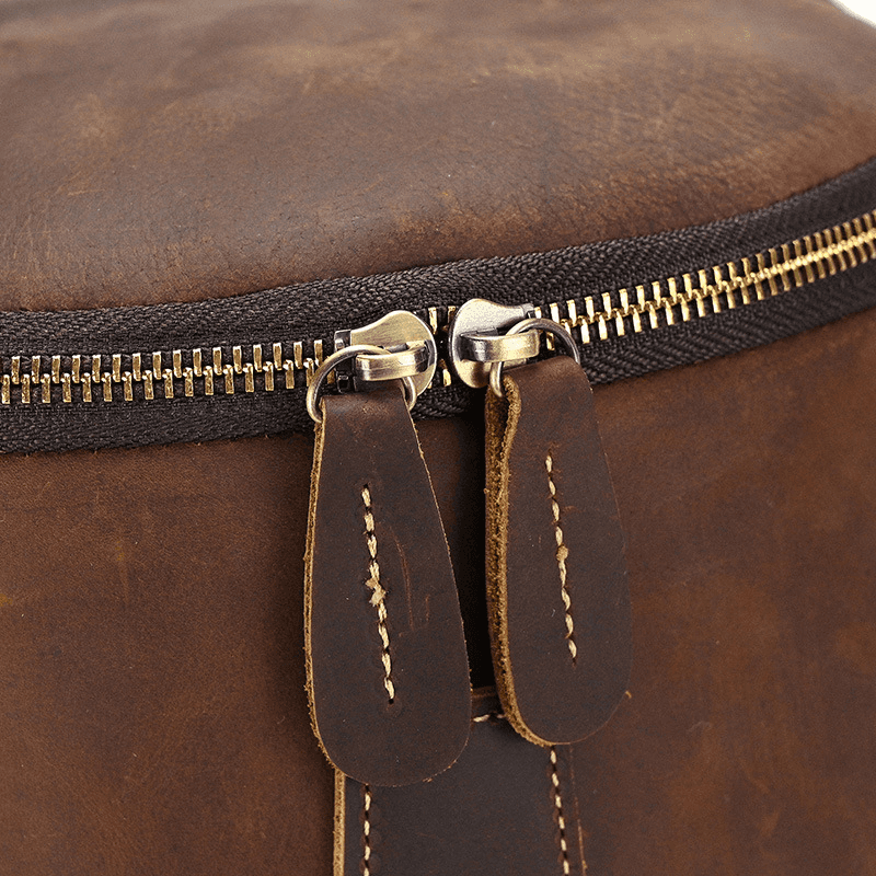 Brown Leather Backpack