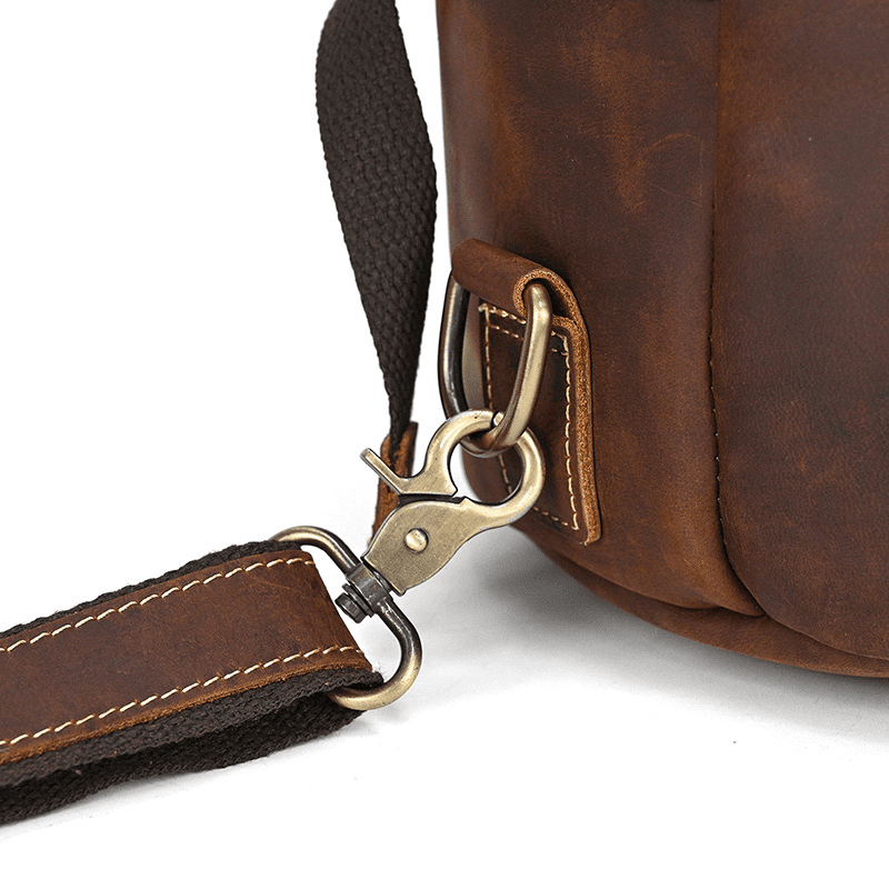 Brown Leather Backpack