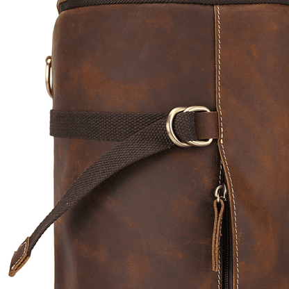 Brown Leather Backpack