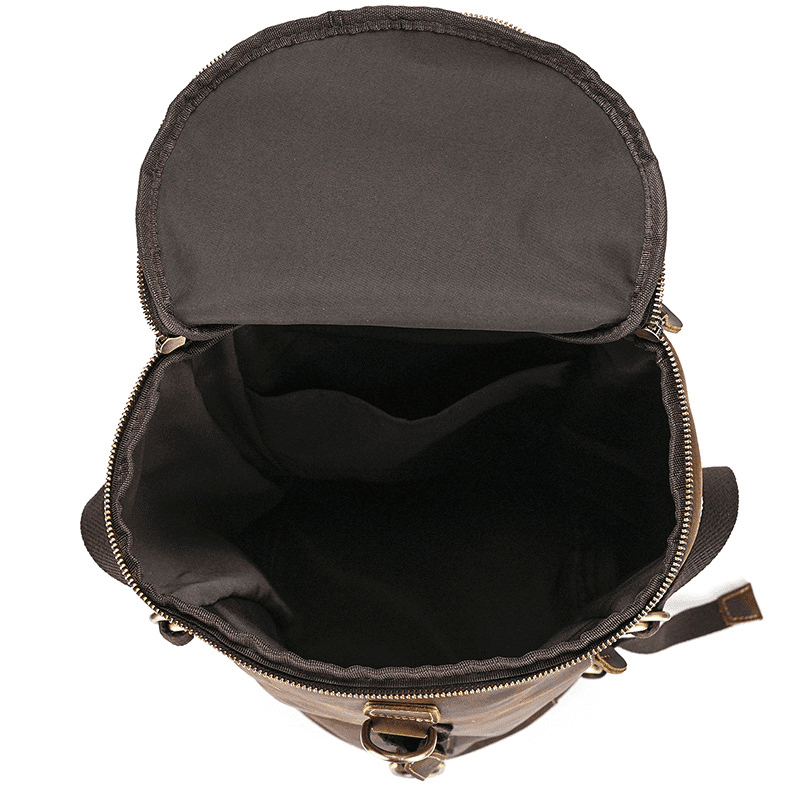 Brown Leather Backpack