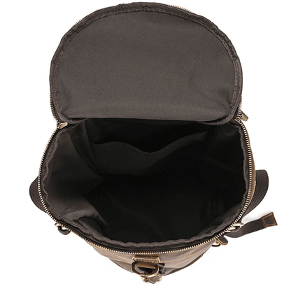 Brown Leather Backpack