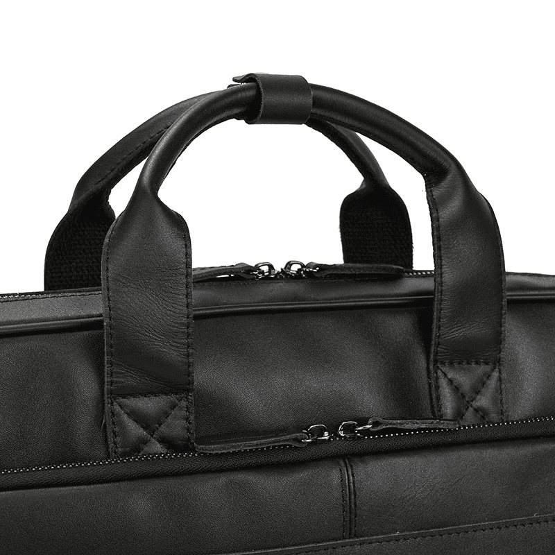 Classic Leather Bag for Laptop Men's Briefcase
