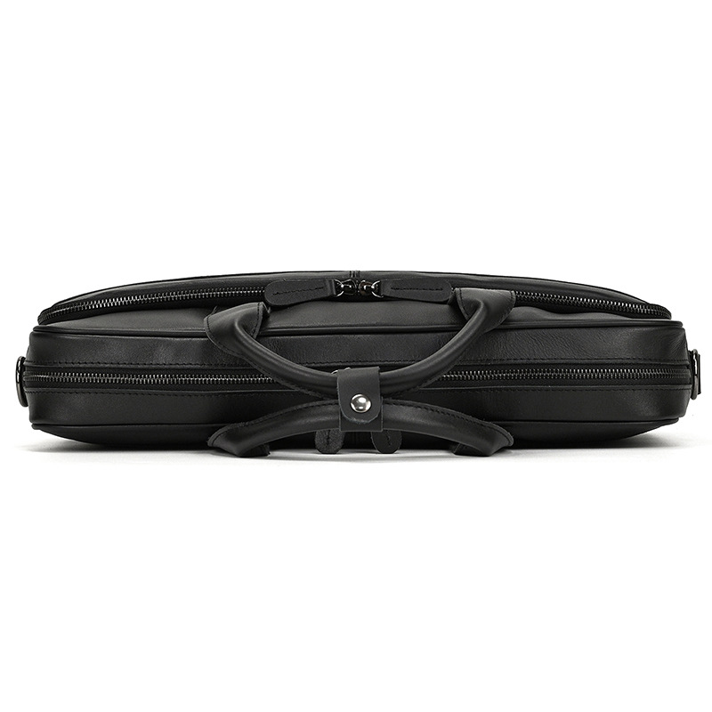 Classic Leather Bag for Laptop Men's Briefcase