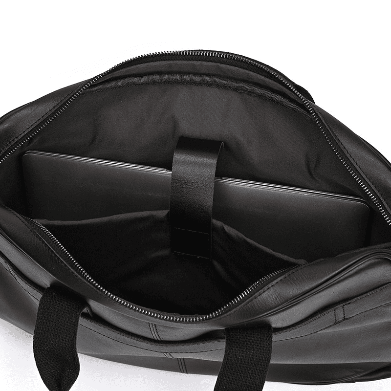 Classic Leather Bag for Laptop Men's Briefcase