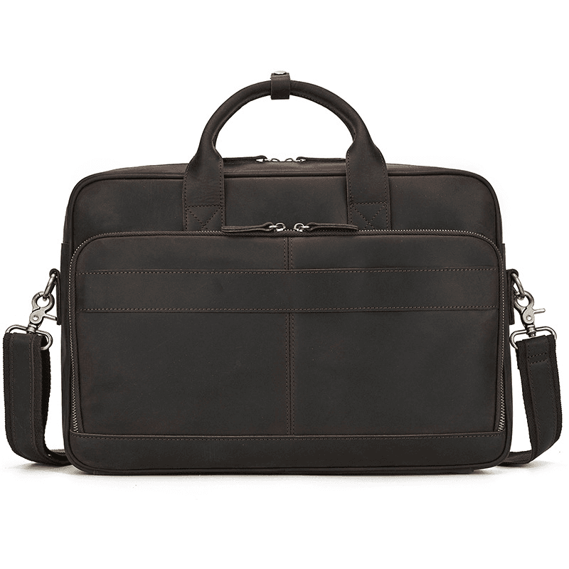 Classic Leather Bag for Laptop Men's Briefcase