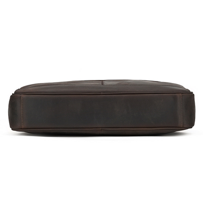 Classic Leather Bag for Laptop Men's Briefcase