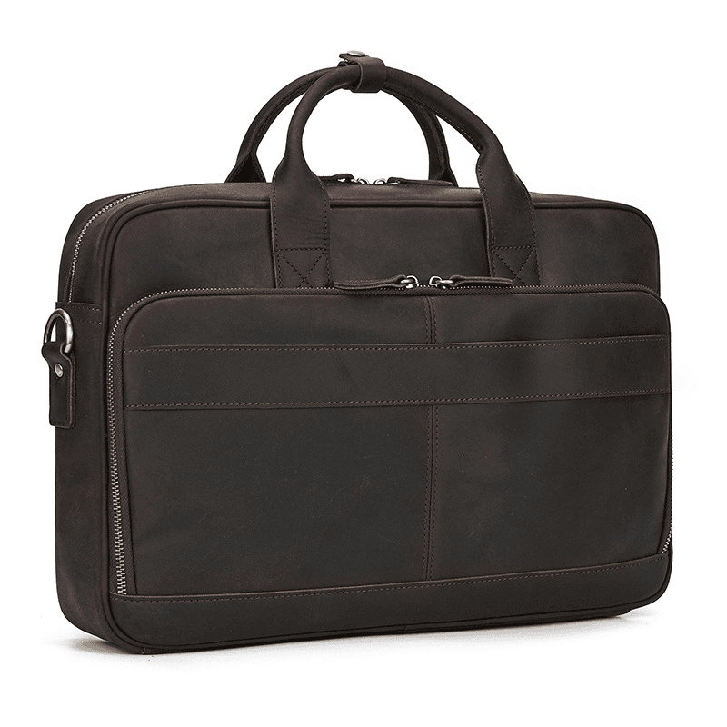 Classic Leather Bag for Laptop Men's Briefcase