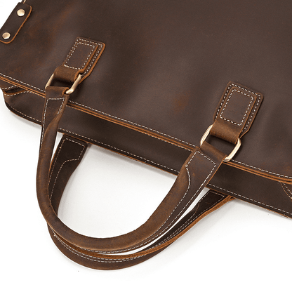 Elegant Leather Bag for Laptop for Men Business Briefcase
