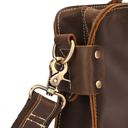 Elegant Leather Bag for Laptop for Men Business Briefcase