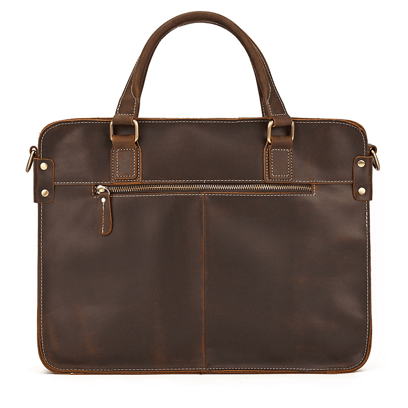 Elegant Leather Bag for Laptop for Men Business Briefcase