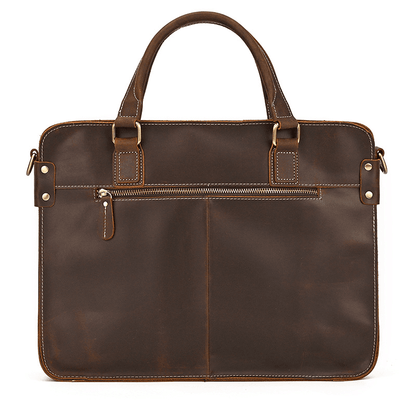Elegant Leather Bag for Laptop for Men Business Briefcase
