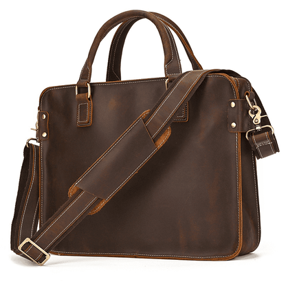 Elegant Leather Bag for Laptop for Men Business Briefcase
