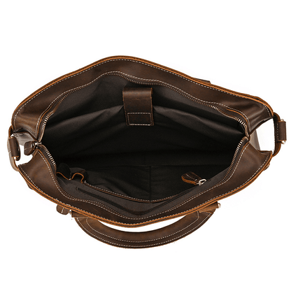 Elegant Leather Bag for Laptop for Men Business Briefcase