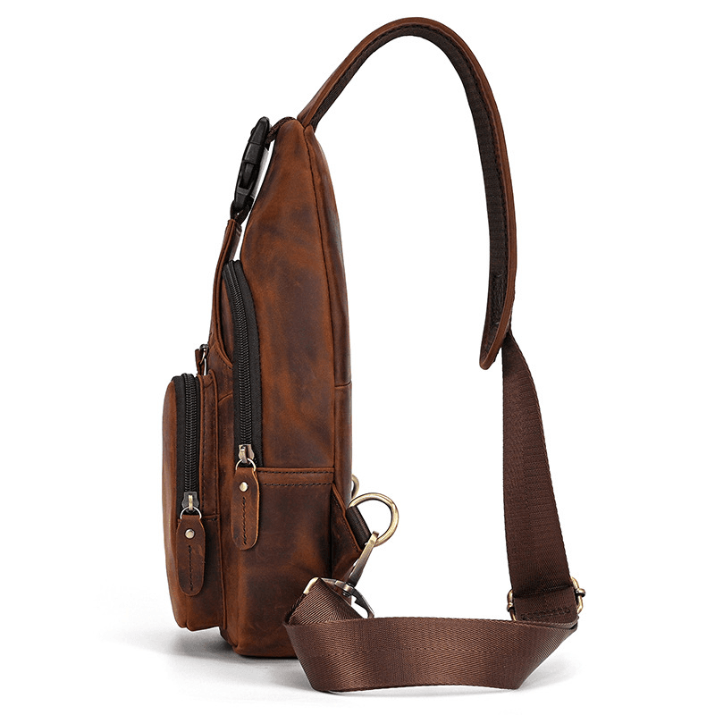 Functional Cross Body Leather Bag Fanny Pack