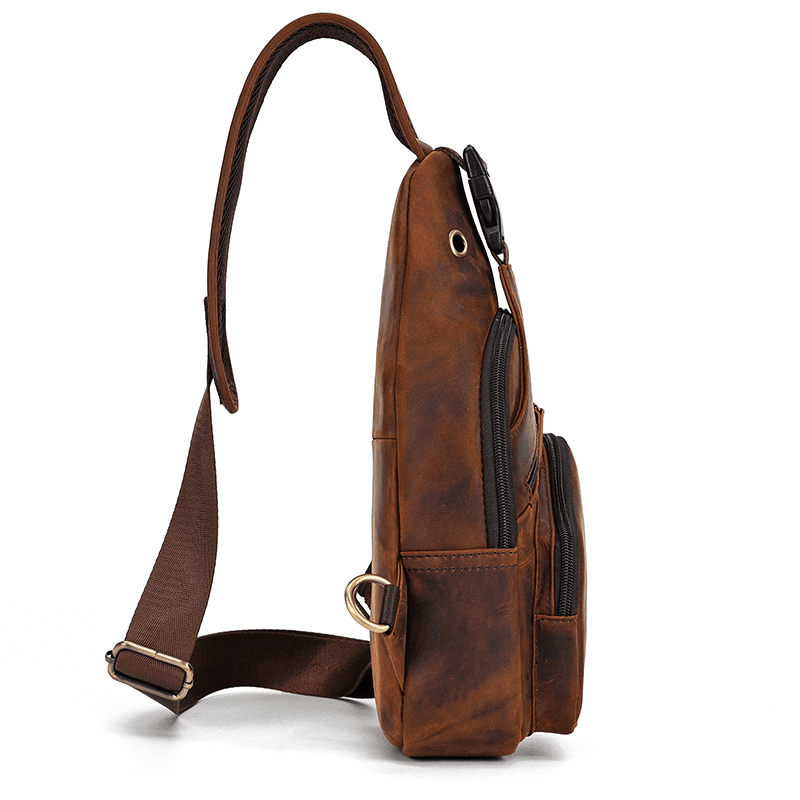 Functional Cross Body Leather Bag Fanny Pack