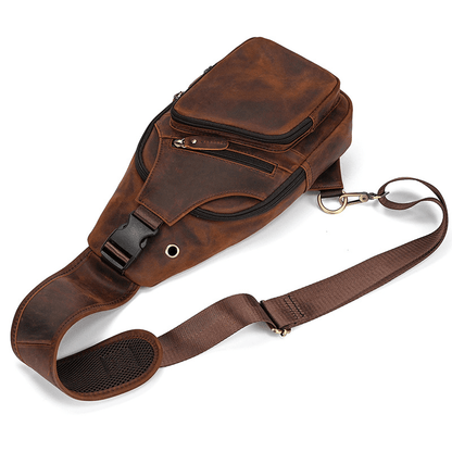 Functional Cross Body Leather Bag Fanny Pack