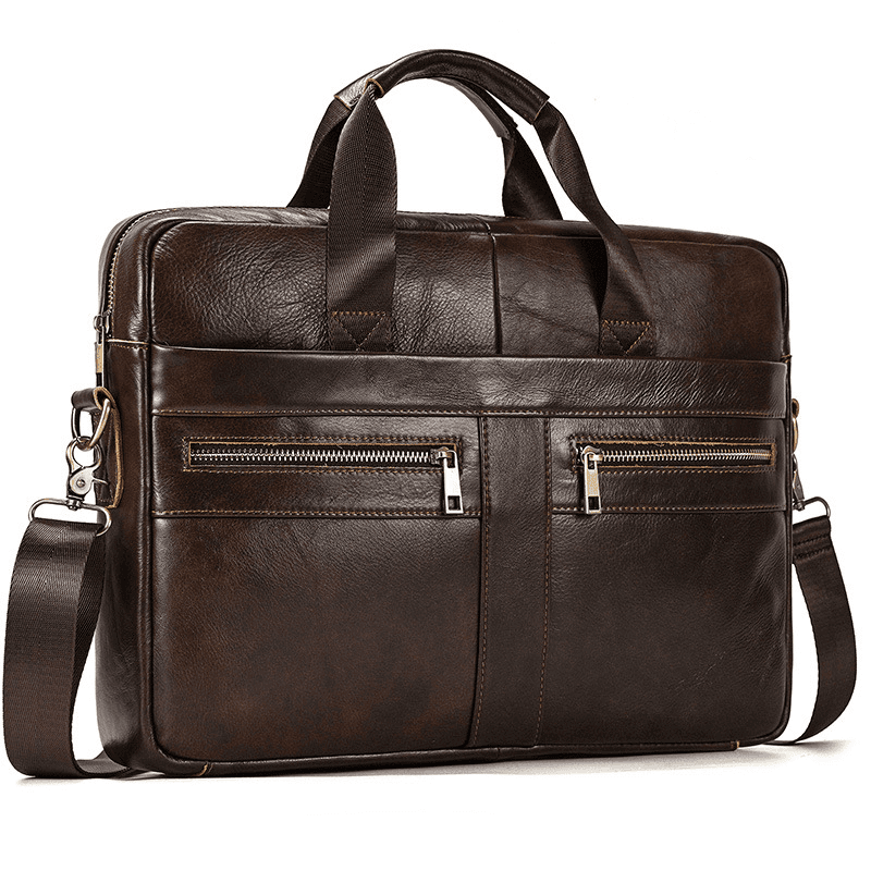 Men's Genuine Leather Business Briefcase