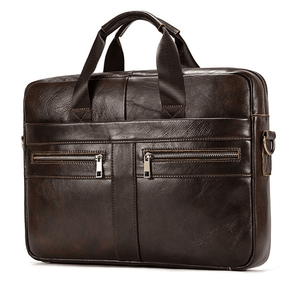 Men's Genuine Leather Business Briefcase