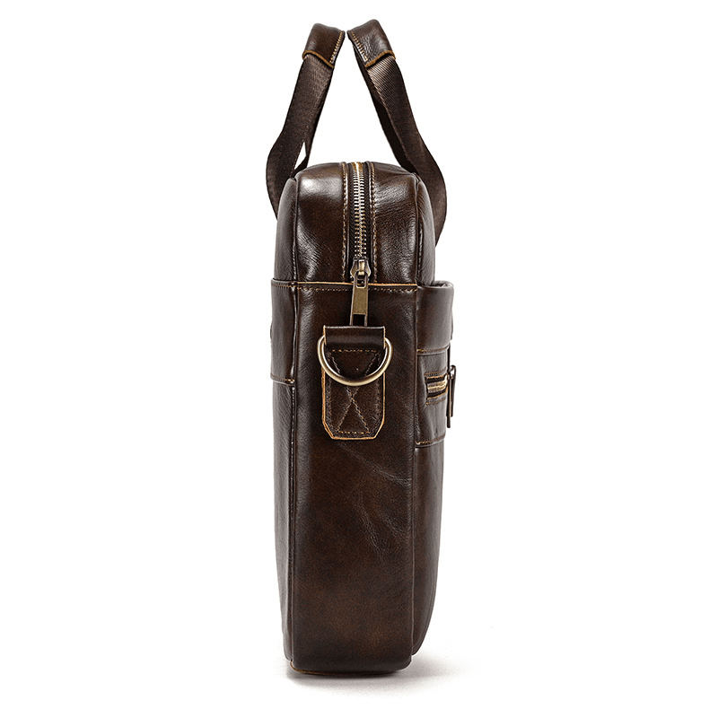 Men's Genuine Leather Business Briefcase