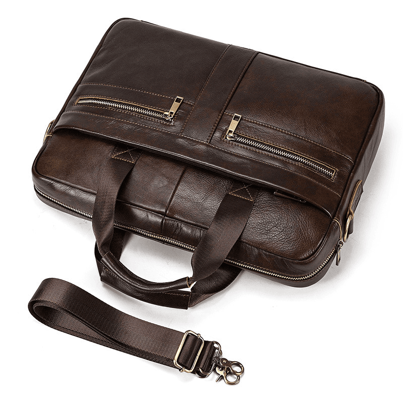 Men's Genuine Leather Business Briefcase