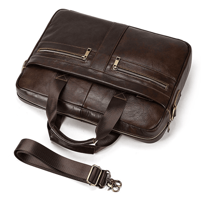 Men's Genuine Leather Business Briefcase