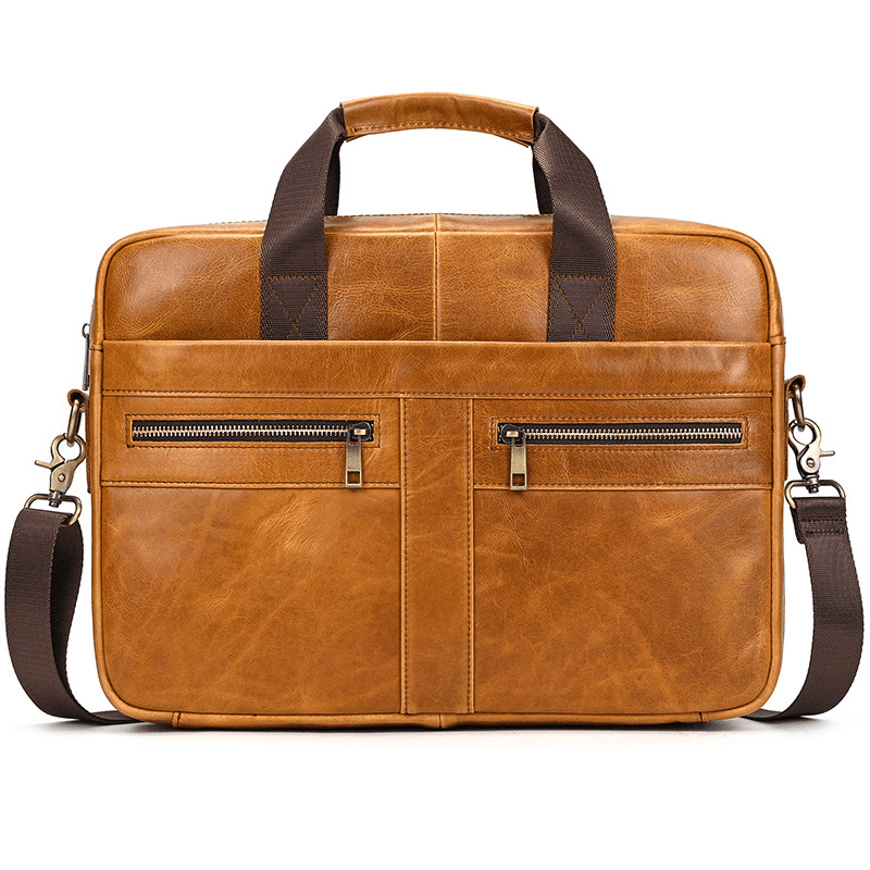Men's Genuine Leather Business Briefcase