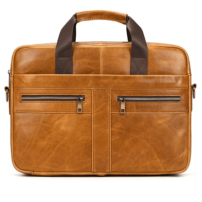 Men's Genuine Leather Business Briefcase