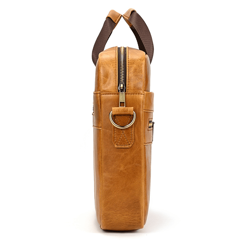 Men's Genuine Leather Business Briefcase
