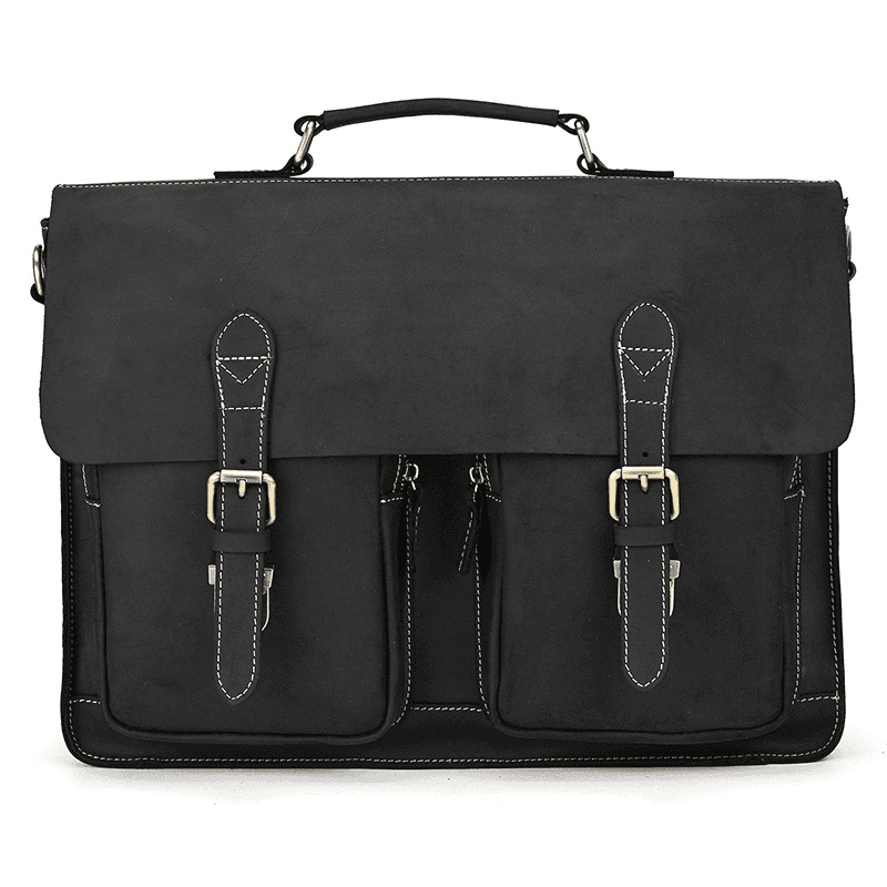 Men’s Leather Portfolio Messenger Bag