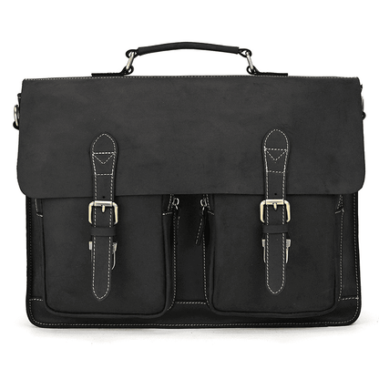 Men’s Leather Portfolio Messenger Bag