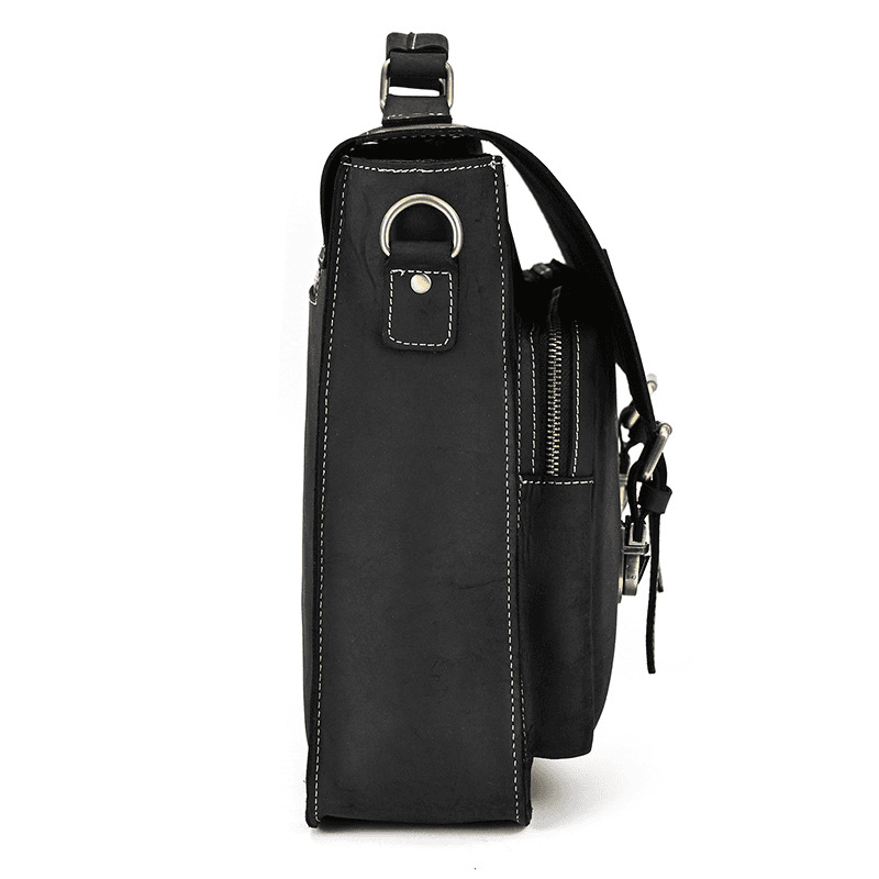 Men’s Leather Portfolio Messenger Bag