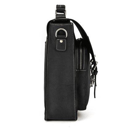 Men’s Leather Portfolio Messenger Bag