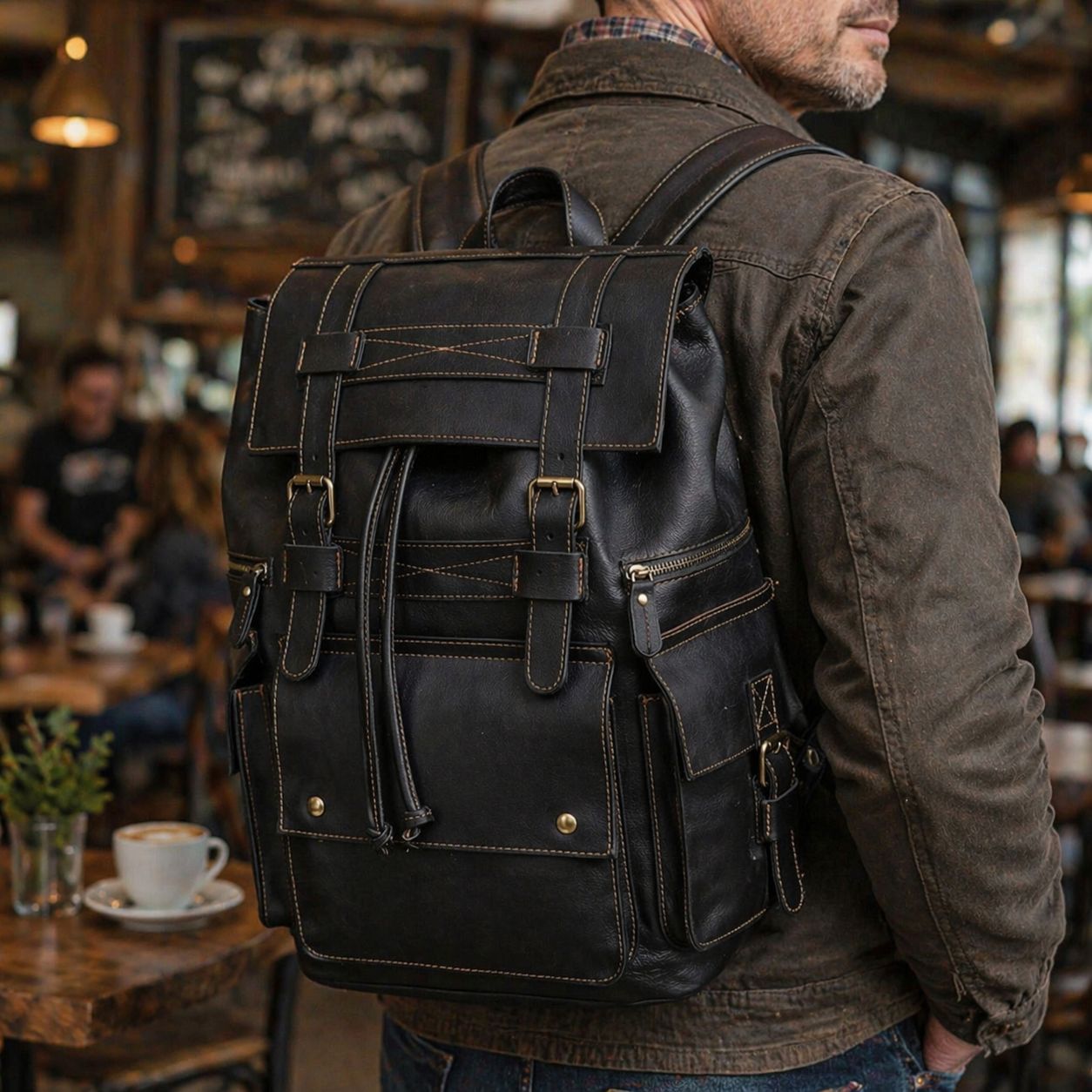 backpack multifunction leather Waterproof Canvas for Men one womens leather travel bag featuring refined design for stylish women of any agethats our 10X Multifunction Backpack DHM bags