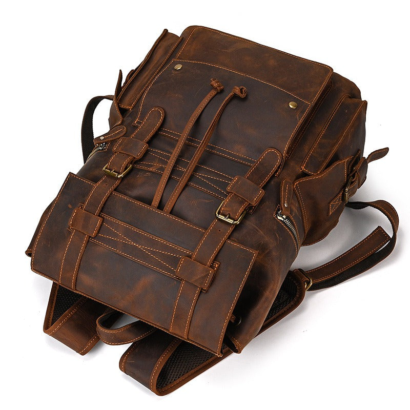 amazon brown leather backpack Multifunction Backpack – DHM bags