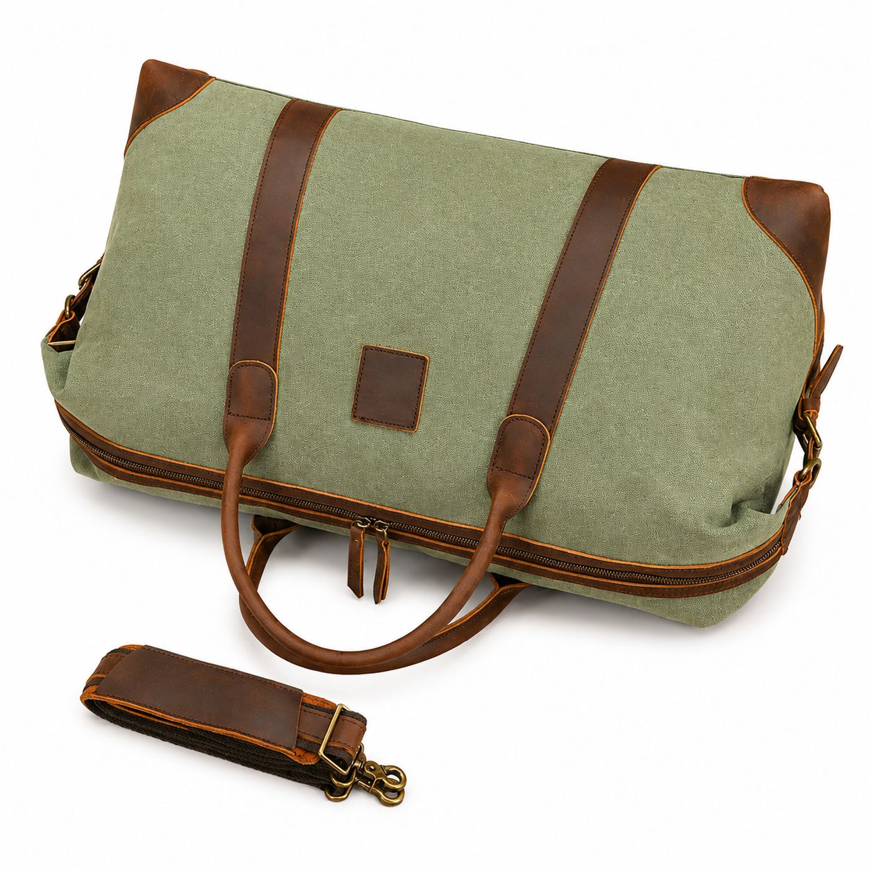 canvas duffle bag oversized travel tote luggage with shoulder strap S-ZONE for Duffel Bag Carry on Weekender Bag for Men Shoulder Overnighter Trolley Bags Judea